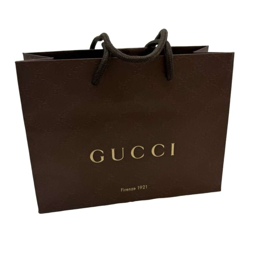 Gucci Brown Gift Bag 9" x 6.5" x 3.75"